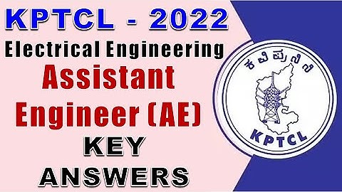 KPTCL AE Key Answer | Electrical Engineering | Civil | JE | KPTCL2022 | Question Paper
