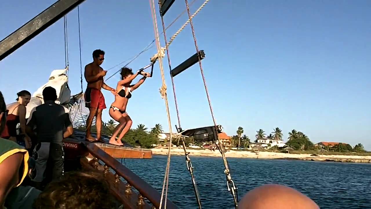 Jolly Pirates Rope Swing - Aruba - YouTube