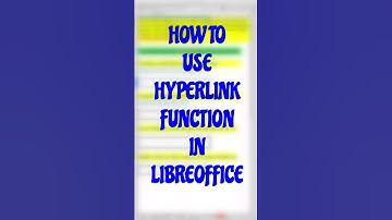 How to use HYPERLINK function in Libreoffice #libreoffice #linux #tipsandtricks
