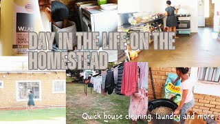 *NEW* QUICK CLEAN WITH ME // SAHM ROUTINE // DITL ON THE HOMESTEAD // SOUTH AFRICAN YOUTUBER