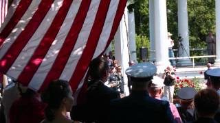 Ryan Ruble playing TAPS at Arlington National Cemetery