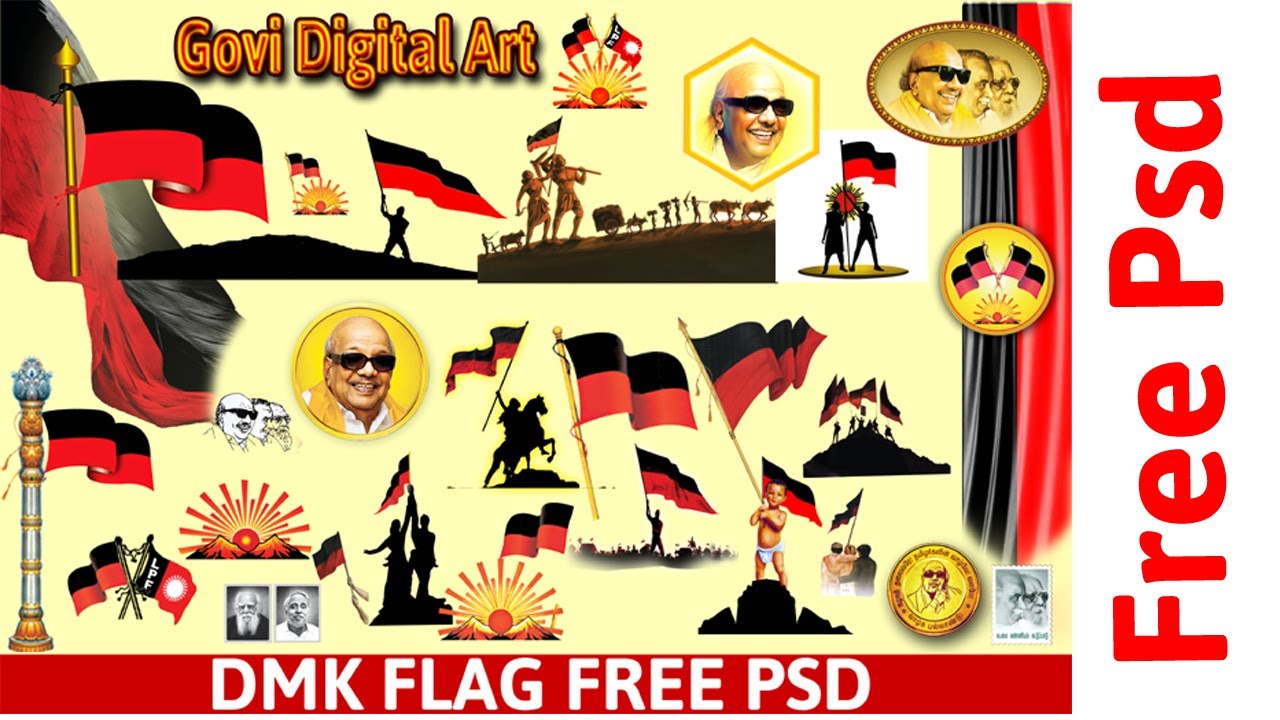 Dmk Flag Psd Dmk Kodi Free Psd Dmk Banner Psd Kalainar Psd Youtube