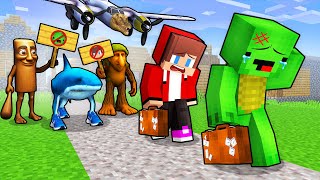 Why Did ITALIAN BRAINROT ANIMALS Kick Mikey and JJ Out Of The Village in Minecraft? (Maizen)