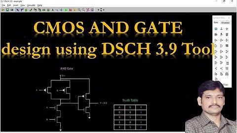 Design and Simulation of CMOS AND GATE using DSCH 3.9 Tool