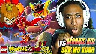 MK VS SUN WU KONG!?!? | LEGO Monkie Kid Episode 7 REACTION