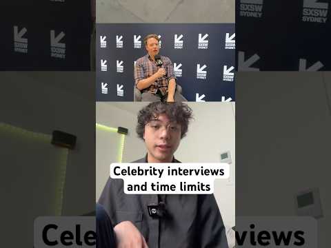 Celebrity Interviews And Time Limits