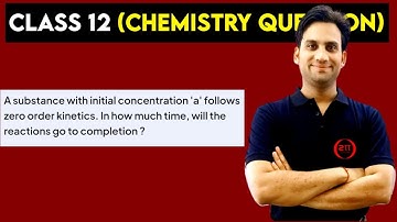 A substance with initial concentration 