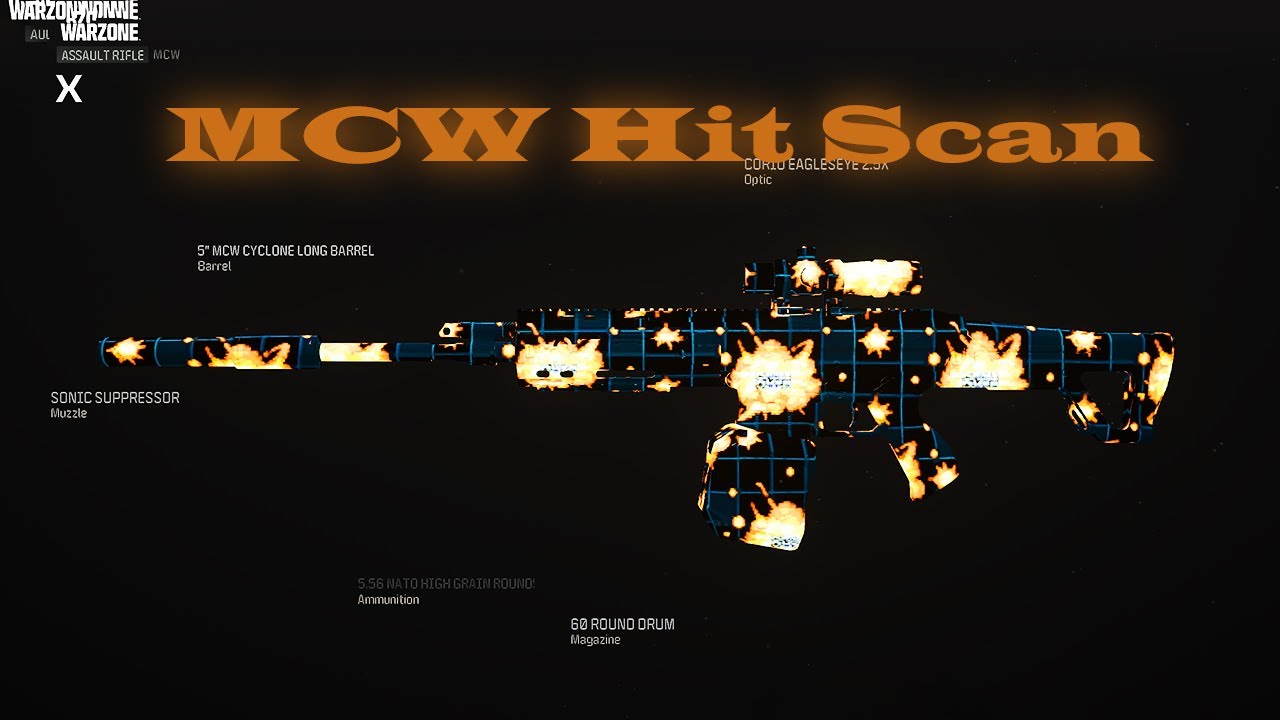 Warzone mcw Hit scan class - YouTube
