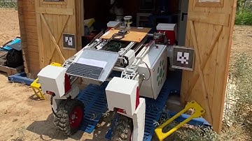 AgroSYS - Autonomous UGV conductive charging system final demo with a Thorvald Platform