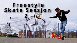 Skateboarding Session 2 Age 55! Freestyle skate session April 2026 #skateboarding #skatersover50