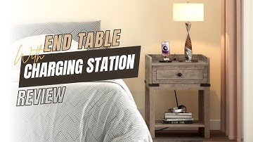 YITAHOME End Table with Charging Station  Review