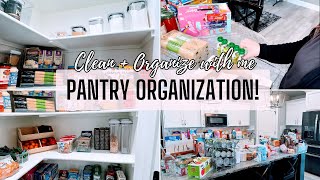 PANTRY ORGANIZATION | REALISTIC CLEAN AND ORGANIZE WITH ME | + PANTRY  RESTOCK