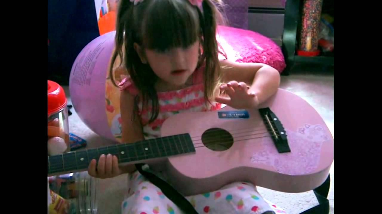 3 Year Old Twin Toddler Playing Guitar Rock And Roll ) YouTube