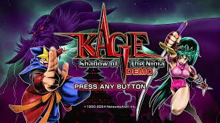 KAGE Shadow of The Ninja DEMO : KAEDE (Normal) [Gameplay Part 2]