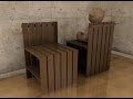 【DIY】簡単オシャレ！すのこ椅子の作り方 【DIY】Easy dress up! How to make drainboard Chair