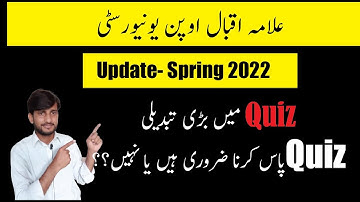 Important info | aiou online workshop quiz | Rule of quiz | latest update