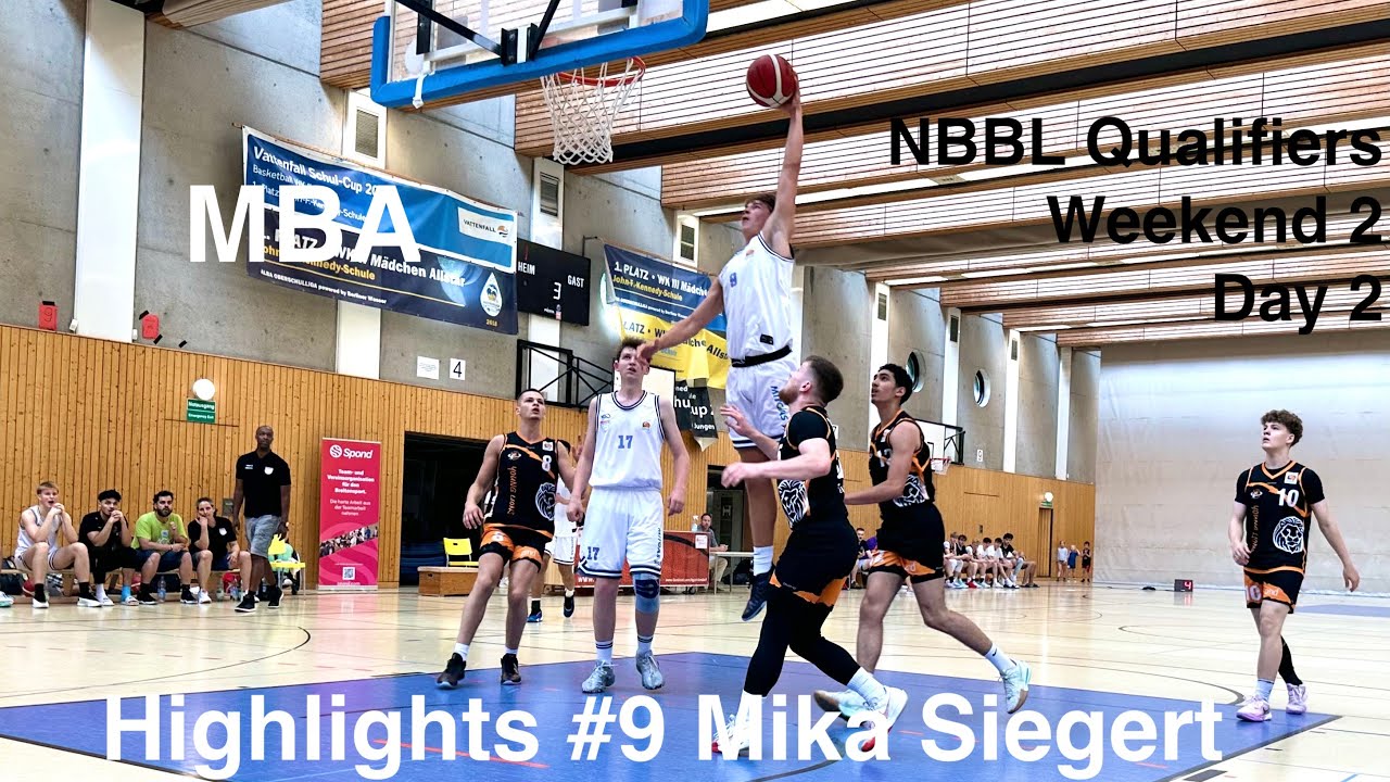 Mika Siegert - Basketball Highlights - NBBL Qualifiers, 2nd Weekend, Day 2