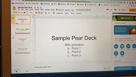 Dashboard AND Projector view in Peardeck