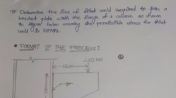 size of weld,  fillet weld numerical