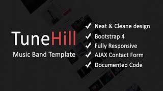 TuneHill - Music Band Template | Themeforest Website Templates and Themes