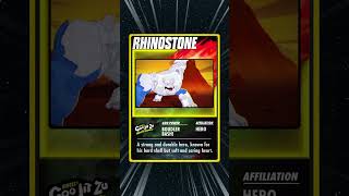Rhinostones Power Card Reveal! ⚡ #shorts #heroesofgoojitzu #meteormadness