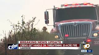 CalFire stopped spread of Willow Fire in Lakeside