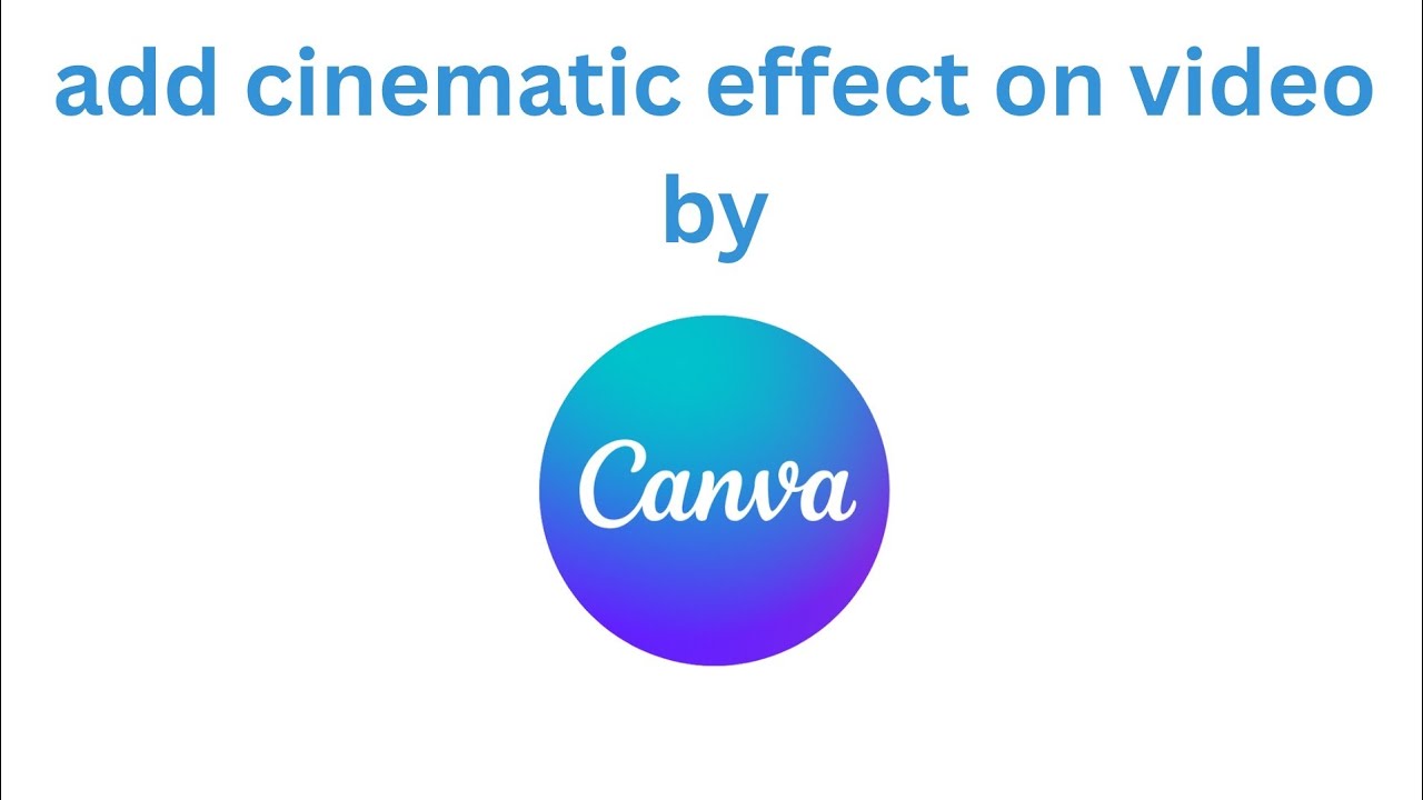 How to add cinematic effect on our video by capcut