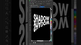 SHADOW Text Effect Design in CorelDRAW 🔥 Realistic Shadow Reflection Text Effect Tutorial #video