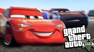 GTA 5 Mods - LIGHTNING MCQUEEN GOES DRAG RACING MOD (GTA 5 PC Mods Gameplay)