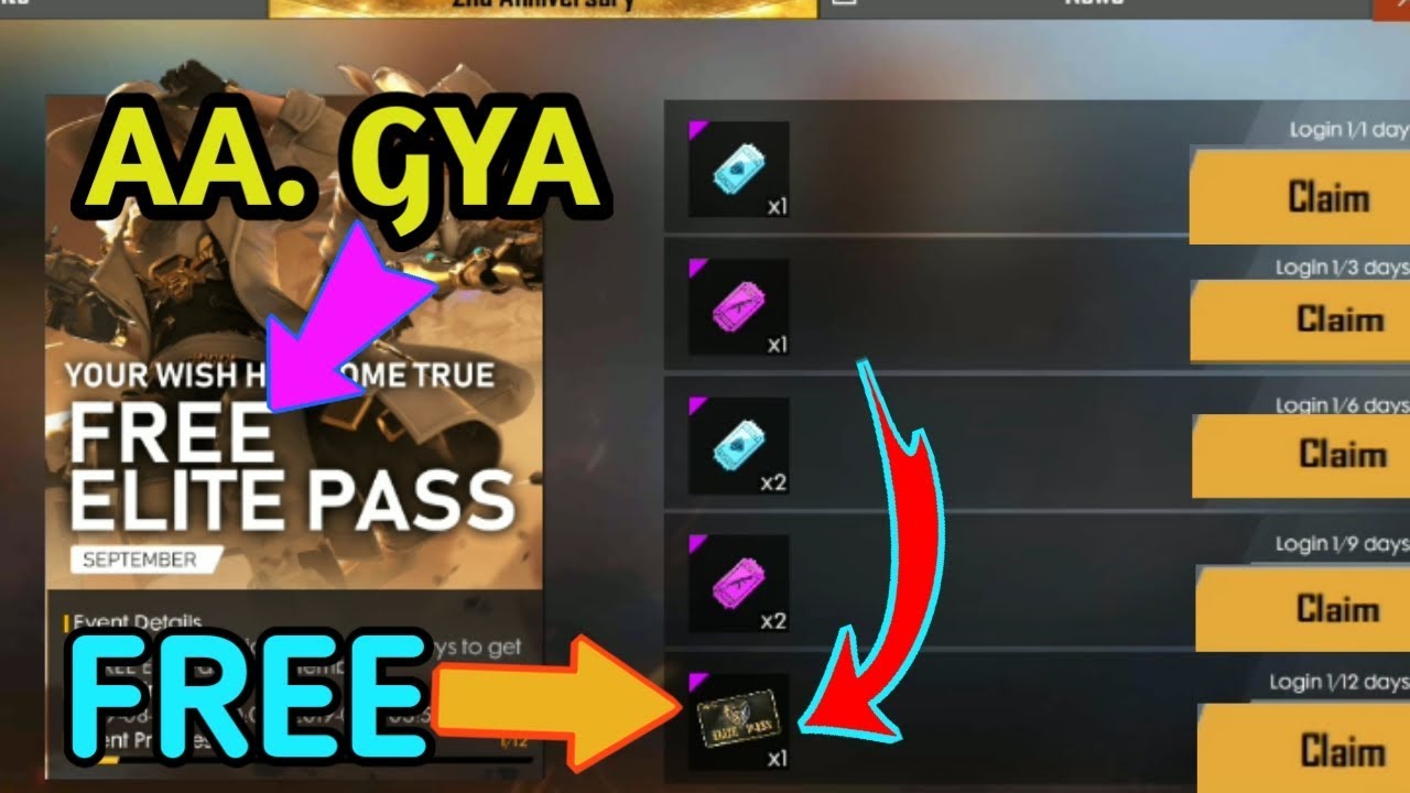 FREE ELITE PASS SEPTEMBER FULL DETAILS IN GARENA FREE FIRE