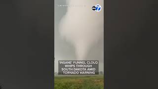 'Insane' funnel cloud whips through South Dakota amid Tornado Warning