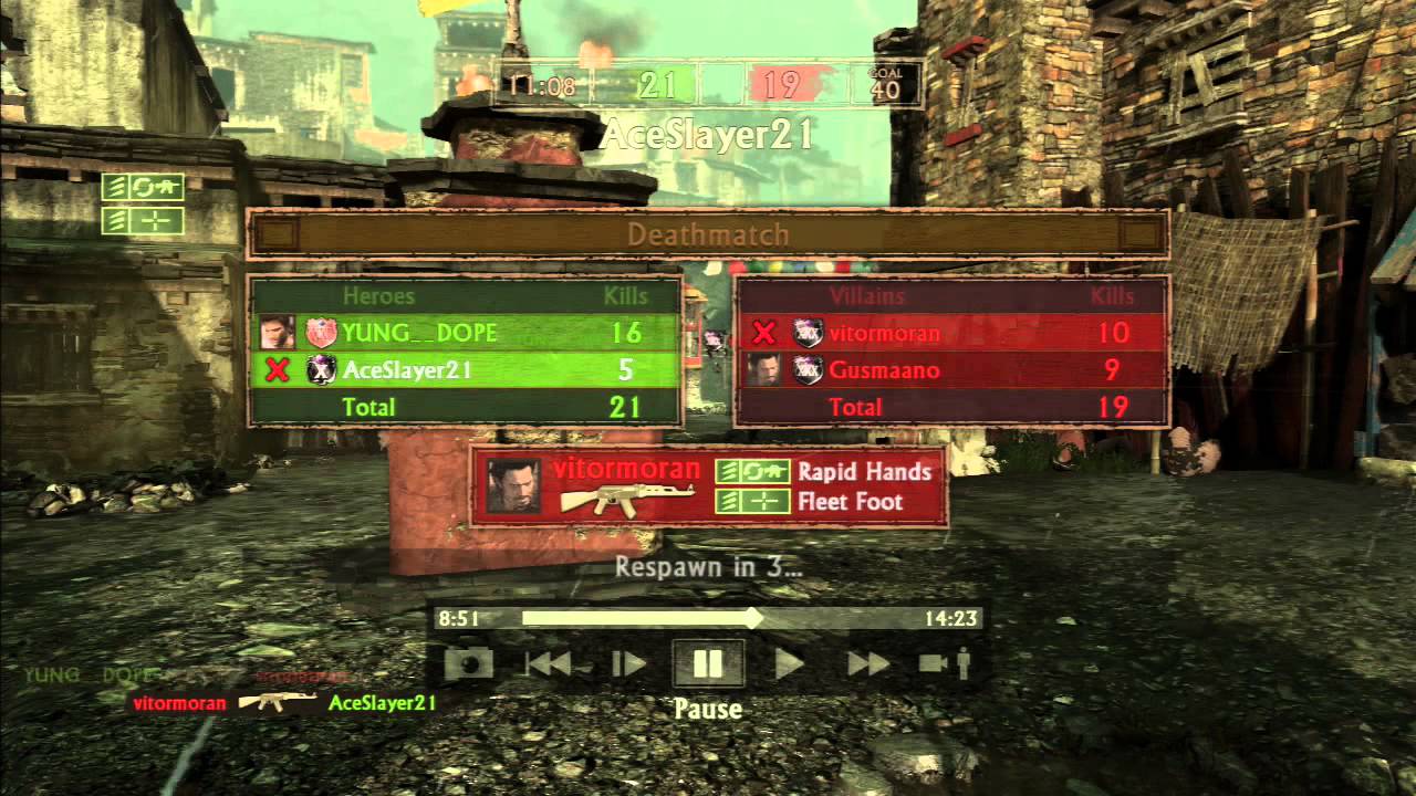 Uncharted 2 2vs2 tournament 2014 Round 2 AceSlayer21 & YUNG__DOPE vs vitormoran & Gusmaano match 1