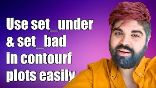 How to Use set_under and set_bad in Matplotlib contourf Plots Effectively