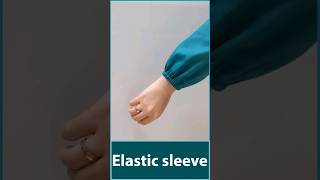 How to sew elastic sleeve in 1 minute? #shorts