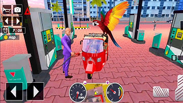 Tuk Tuk auto rickshaw driver game - 3D auto rickshaw driving game - Android iOS Gameplay #77