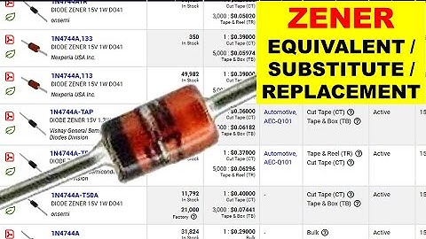 {918} Find zener diode equivalent, substitute