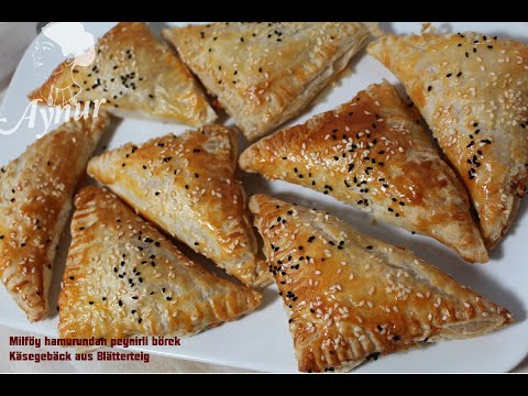 Milföy Hamurundan ücgen Börek Tarifi- En Kolay Börek Tarifi