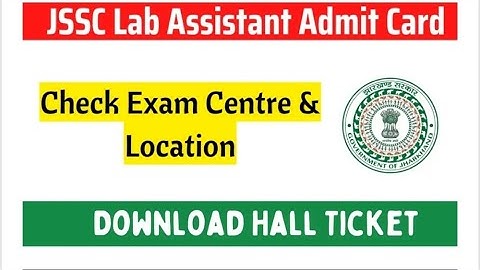 Jharkhand Lab Assistant Admit Card 2023- Download Hall Ticket