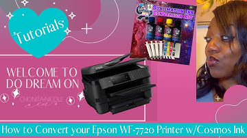 Sublimation Tutorial for Beginners: How to Convert your Epson WF-7720 Printer to Start Sublimation