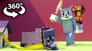 Tom and Jerry 360° VR Video(Minecraft Animation)