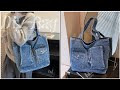 DIY | Simple Bag From Old Jeans | How To Make From Old Jeans | Upcycle Crafs 