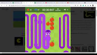 Google Snake - Borderless Mode, multi-5, Fast, Small Map: All Apples