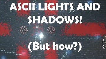 Dynamic Lights and Shadows Rendered Entirely in... ASCII Characters!