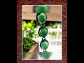 Vintage Chinese Nephrite Jade Cabochon and Silver Station Bracelet