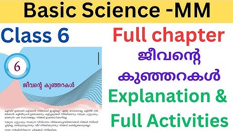 Class 6 Basic Science MM chapter 6 Tiny chambers of life explanation and full Activities #class6