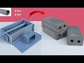 Cement ideas diy project-how to make cement block bricks easily with pvc pipe