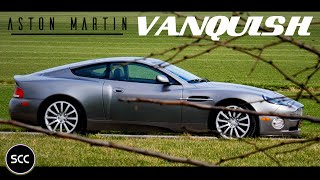 ASTON MARTIN VANQUISH 5.9 2003 | 4K | - Test drive in top gear with V12 engine sound | SCC TV