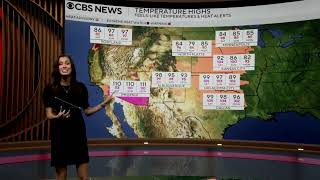 Broken records across Arizona, but there's an end to the heat in sight across the Central US