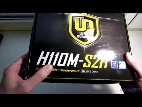 Gigabyte H110M-S2H Socket 1151 распаковка