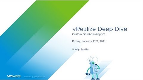 vRealize Deep Dive: Custom Dashboarding 101